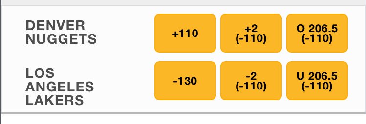NBA2KBets's tweet image. Today's game lines ... Have your bets in before tip off !