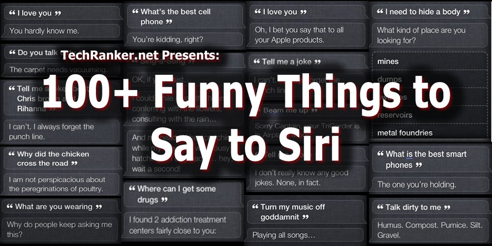 I Am Vera Storm on Twitter: "100 Funny Things to Ask Siri (Questions