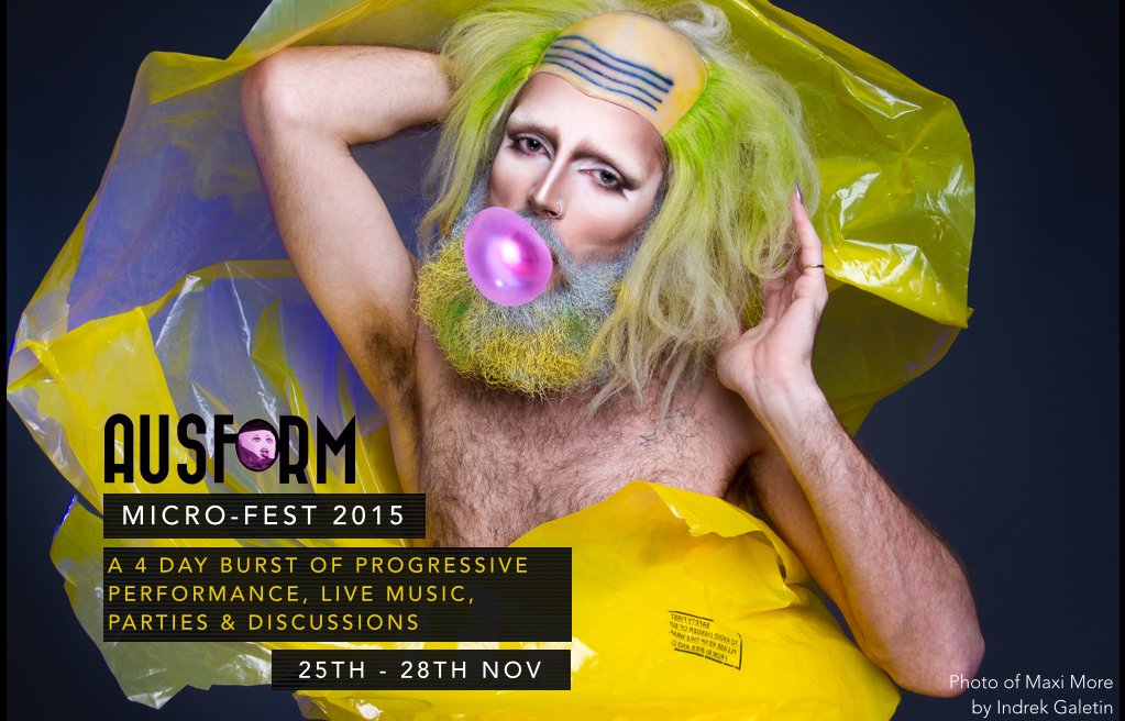Ausform's tweet photo. ***** PROGRAMME LAUNCHED! *****

AUSFORM MICRO-FEST - 25th - 28th of November 

https://t.co/IiSmrjBbSc  
#AUSFEST15 https://t.co/xht2YdA25O