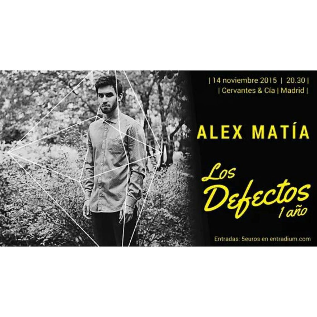 alex_matia's tweet photo. Vamos a celebrar el primer año de #LosDefectos como se merece.
El próximo sábado 14/11 … https://t.co/TuwC4NidHh https://t.co/lWaItDk3p9