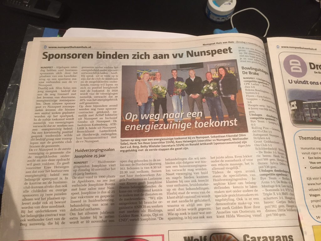 SlimSolarSystem's tweet photo. @vvnunspeet gaat voor duurzame energie. Eerste vereniging in de @gem_nunspeet https://t.co/xlubpQknoc