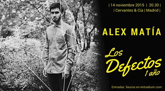 alex_matia's tweet photo. Celebramos 1año de #LosDefectos en @CervantesyCia con aforo muy reducido! Tickects: https://t.co/4LEwfLiCgO https://t.co/dxuhWBQv9g