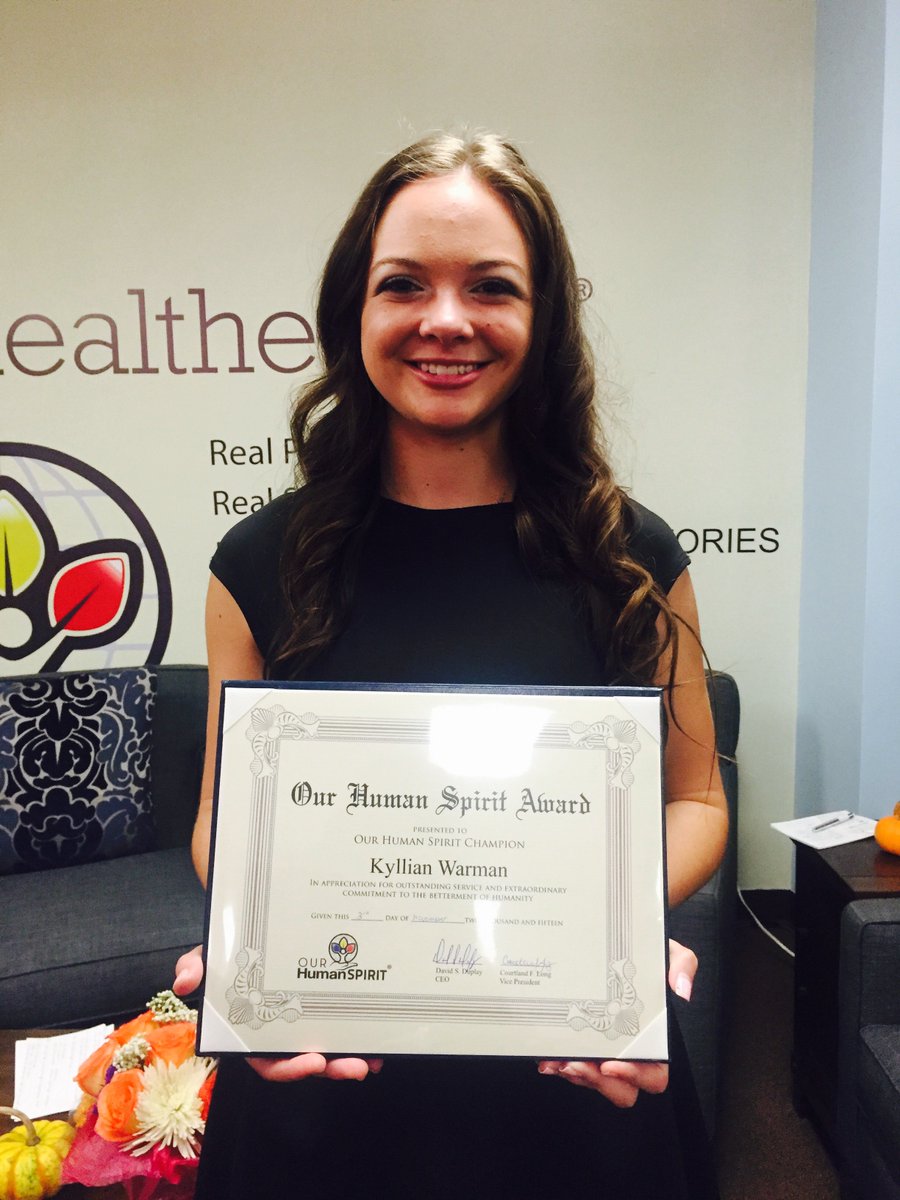 healtheo360's tweet photo. Join us in congratulating @KyllianWarman  our latest Our Human Spirit awardee. #Realstories #caregiver #hero https://t.co/qW575ZkGIO