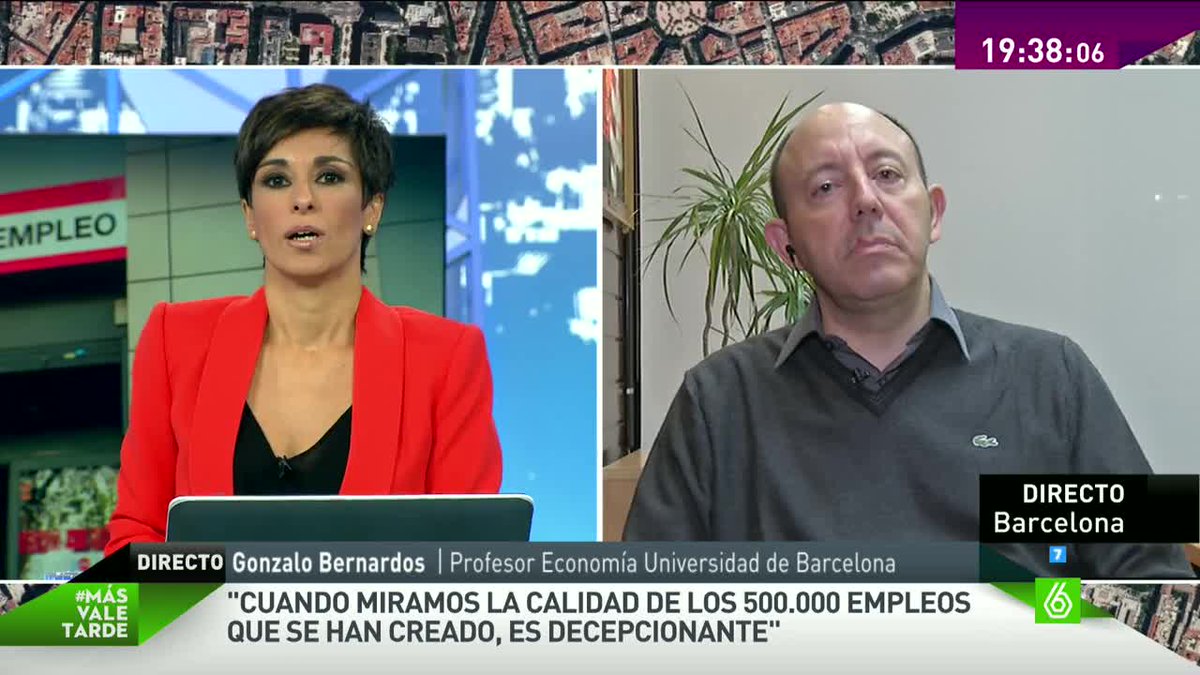 MVTARDE's tweet photo. 🔴 @GonBernardos "Cuando miramos la calidad de los 500.000 empleos que se han creado, es decepcionante" https://t.co/Epo5dg5nk2
