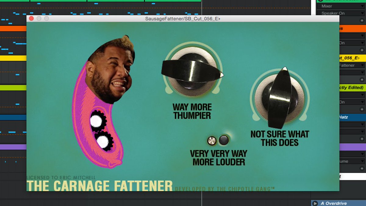 BastianSalbart's tweet photo. I just found it today.
I don't know what it does, it just makes sound very very way more stronger. #Carnage https://t.co/rbKAd9RXAp