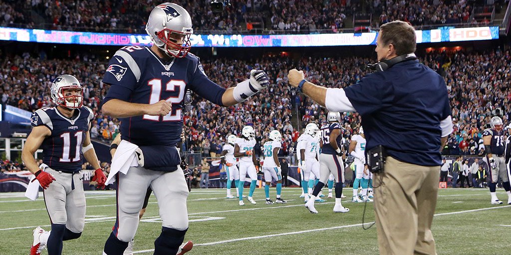 Patriots's tweet image. It's #TomTuesday! RT to enter to win a signed Brady photo!

Rules: bit.ly/1LOuRqK