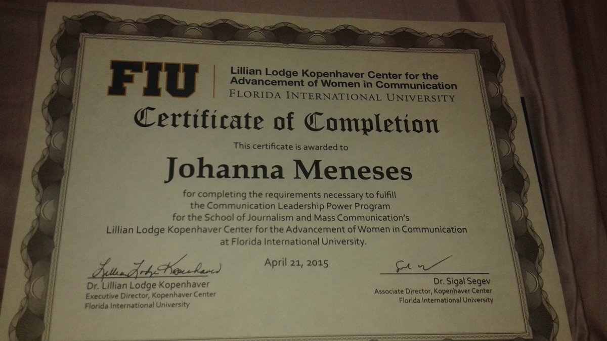 BayViewFIU's tweet photo. Johanna is a @FIU_SJMC student on the #BayViewFIU magazine team that also completed a @LLKCenter program! Go #FIU!!! https://t.co/8BTSl2oLIi