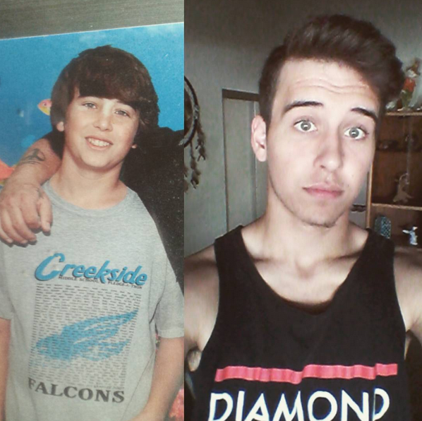 _Commentate's tweet image. Sophomore year in highschool on the left 😭 😭 @GloChallenge #GloUp #GloUpChallenege 4 years later.