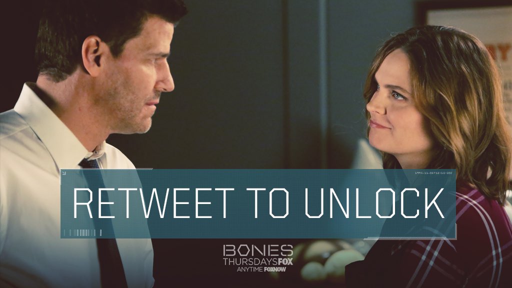 EmilySilver29's tweet image. Attention @BONESonFOX fans: if this tweet gets 250 retweets I&apos;ll unlock a never before seen deleted #bones scene! 💀🎉