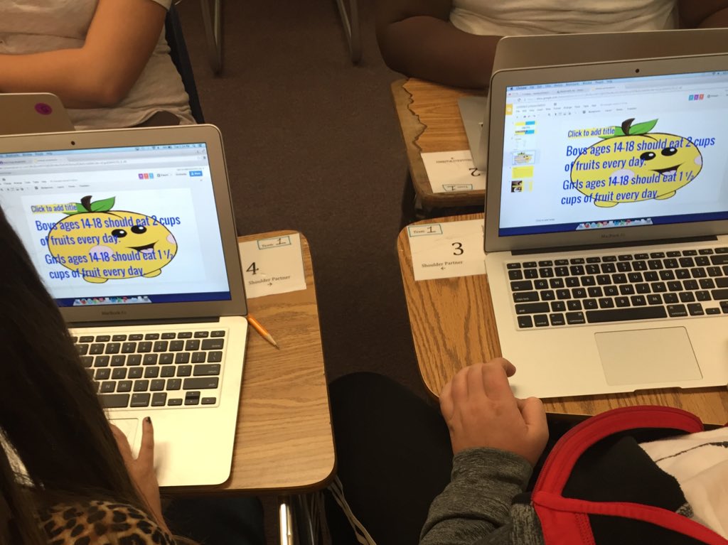 jaxdematz's tweet photo. Students working collaboratively via googledocs for nutrition class @LockermanMS @LisaLienemann @BooksBytesBlog https://t.co/5vdLnfe877