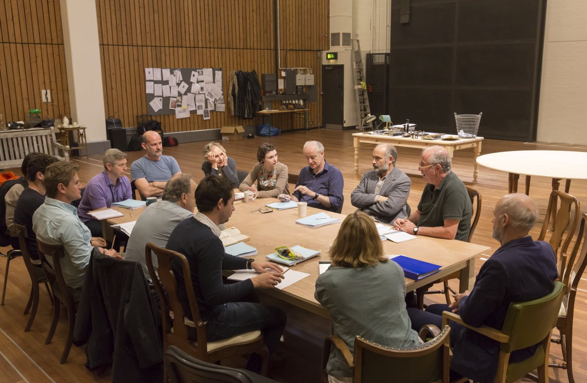 NationalTheatre's tweet photo. Wishing broken legs all round to this cast and creative team, ahead of #ntWaste's first preview tonight. https://t.co/xZCDAHIOho