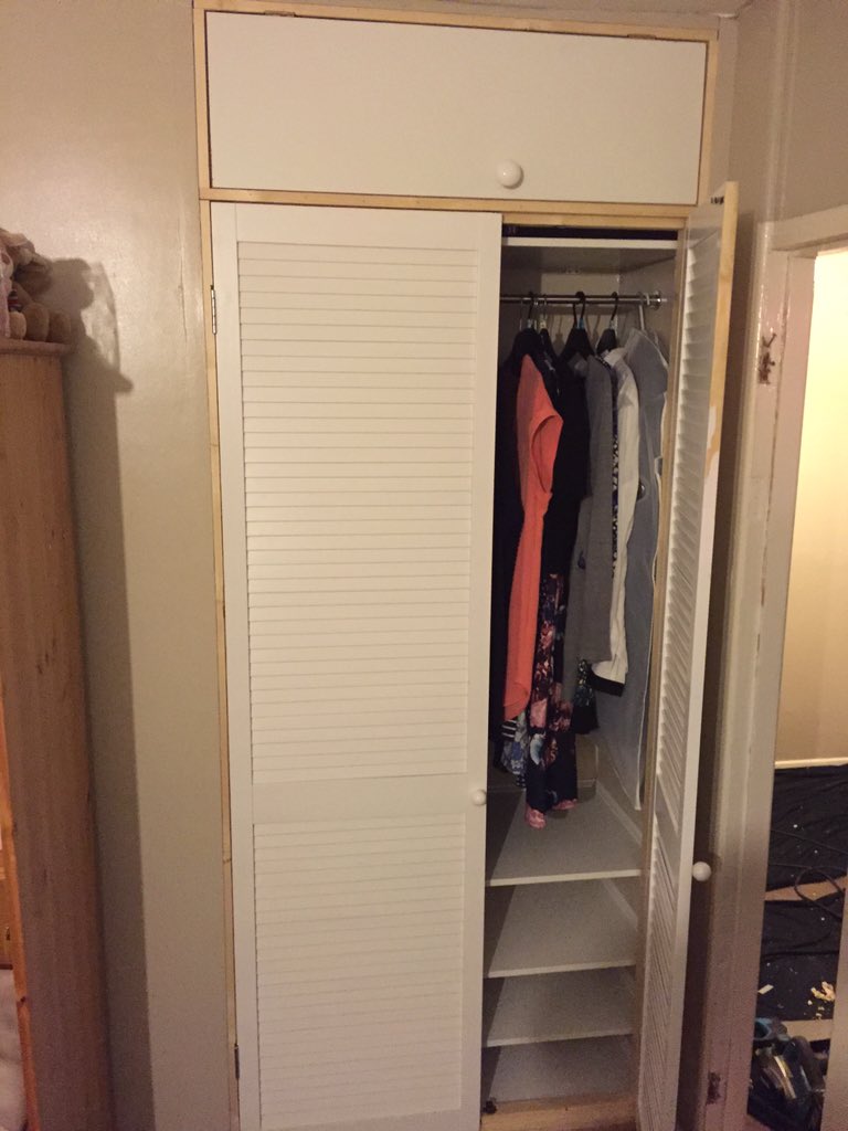 Ajsmithc J On Twitter Fitted Wardrobe With Louvre Doors Shelves