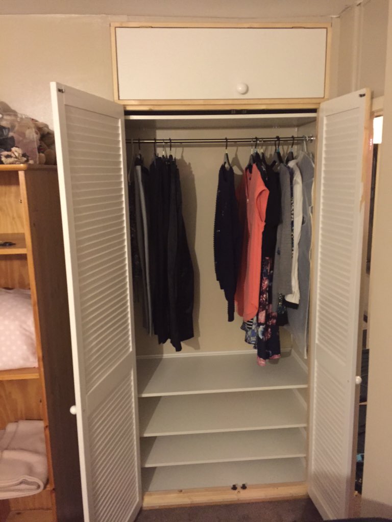 Ajsmithc J On Twitter Fitted Wardrobe With Louvre Doors Shelves