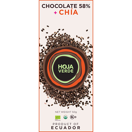 Zalige chocolade met chia zaad! Wij hebben een ruim assortiment unieke #chocolade op onze webshop.