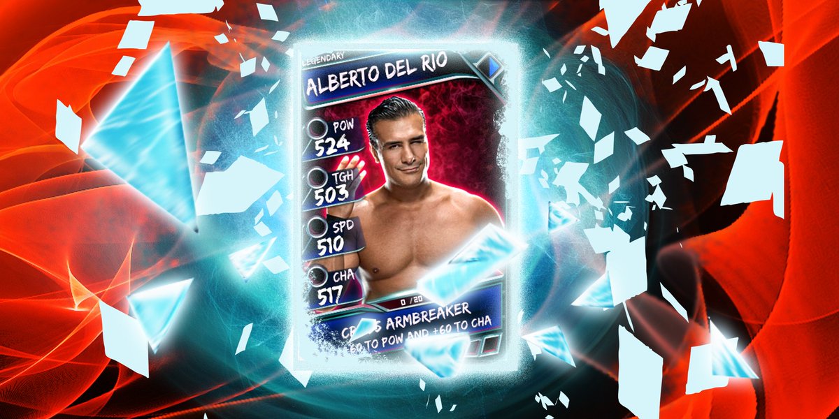WWESuperCard's tweet photo. Yup. This week’s Ring Domination features a Legendary Alberto Del Rio card in the main event. Action starts on 11/5. https://t.co/F2LN5jrf0h
