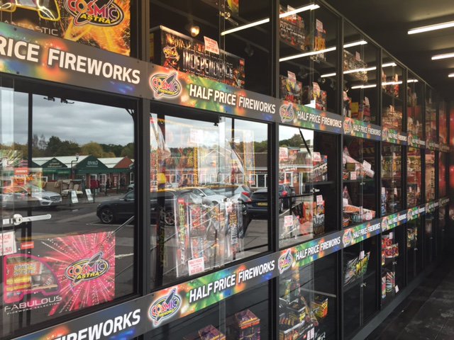 AylesburyCosmic's tweet photo. Don't miss out on our incredible HALF PRICE #fireworks at Chiltern View Nursery #Aylesbury https://t.co/3sZpbSAFA2