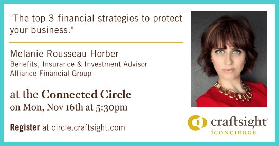 craftsightEXPRT's tweet photo. Top 3 financial biz strategies Nov 16 5:30pm https://t.co/KjzD33FHKk @leahmorrigan @tremblay_laura @TheRumExchange https://t.co/1aR3dbOi5F