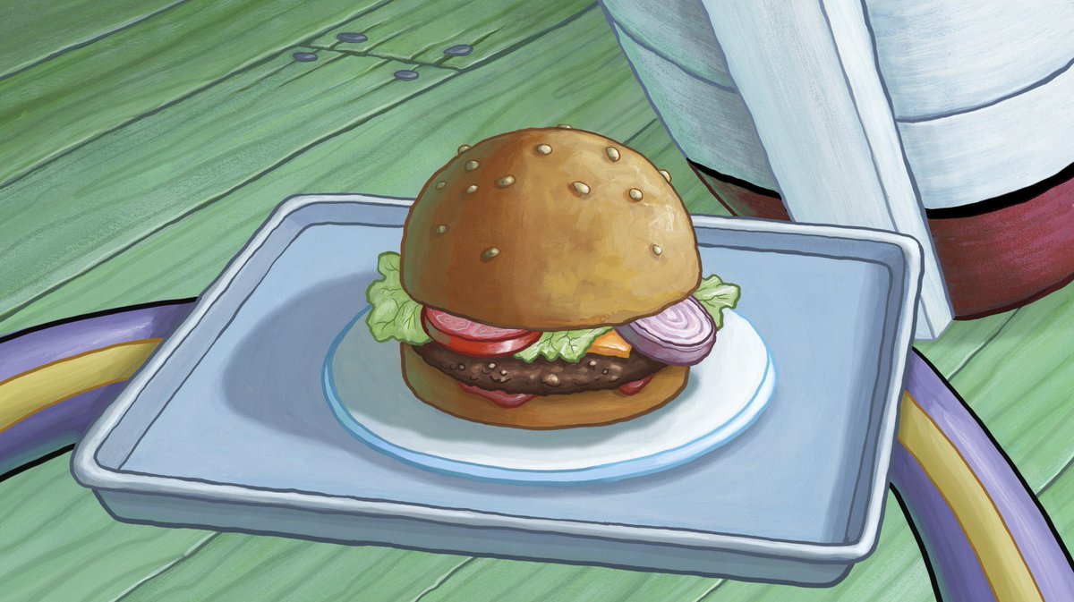 Celebrating #NationalSandwichDay the right way... with a Krabby Patty! 