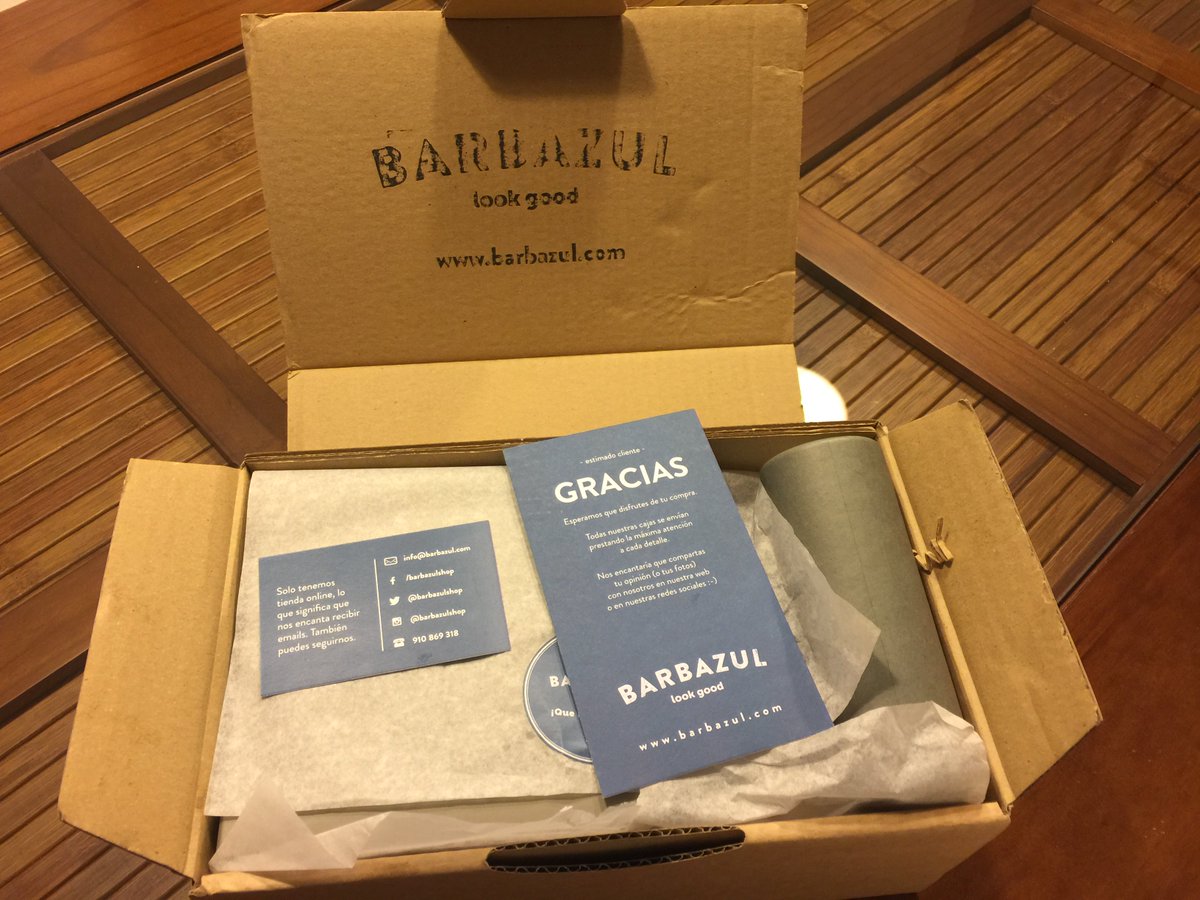 bicciolo's tweet photo. A veces das con empresas que realmente miman al cliente y dominan el packaging. @barbazulshop https://t.co/Dd6fwTE6wq