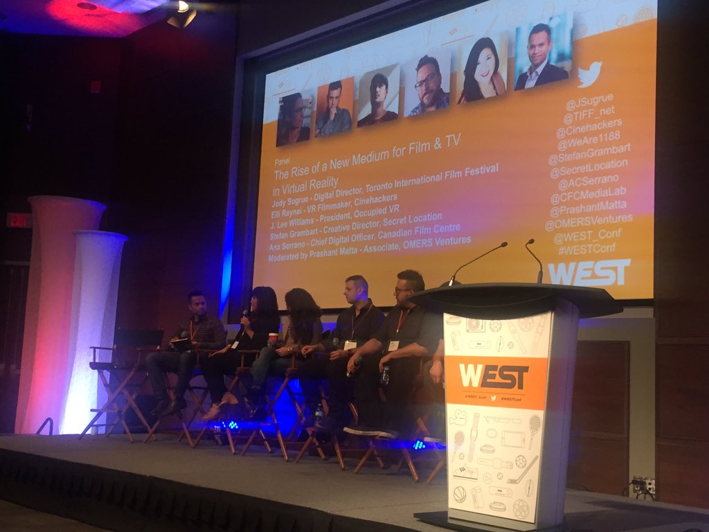 cortexdesign's tweet photo. The @Bublcam (hey, we designed that!) mentioned as the consumer tool for creating #VR - #westconf https://t.co/W3HYOPNecl