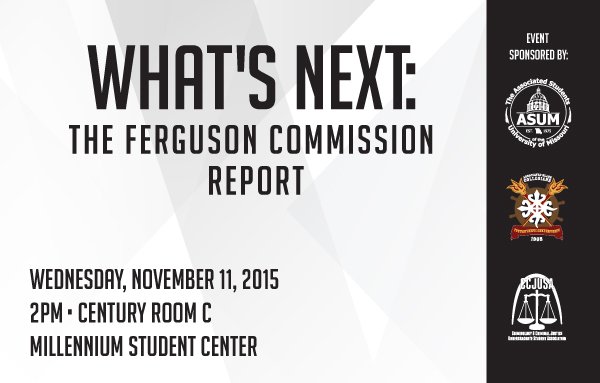 Join <a href="/ASUMatUMSL/">ASUM at UMSL</a> next week to discuss what happens after the Ferguson Commission.