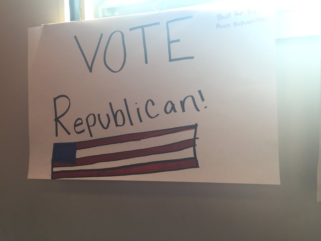 PennRepub's tweet photo. Don't forget to vote republican today! https://t.co/1kOebFYgqj