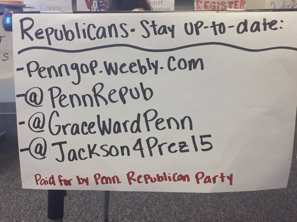 PennRepub's tweet photo. Stay up to date republicans! https://t.co/8yJUkOumQb