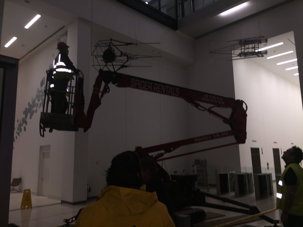 HeavyPetalUK's tweet photo. #heavypetalstarwars let's see if we can beat our 4am installation time? https://t.co/vLhRNW39WT