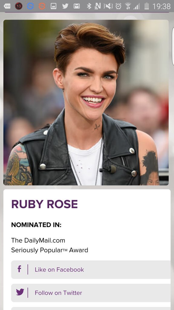 ashleymcmc's tweet photo. Thats my vote in @RubyRose .... ☺ #youwillsmashit #favdj https://t.co/x8F6sNhyh0