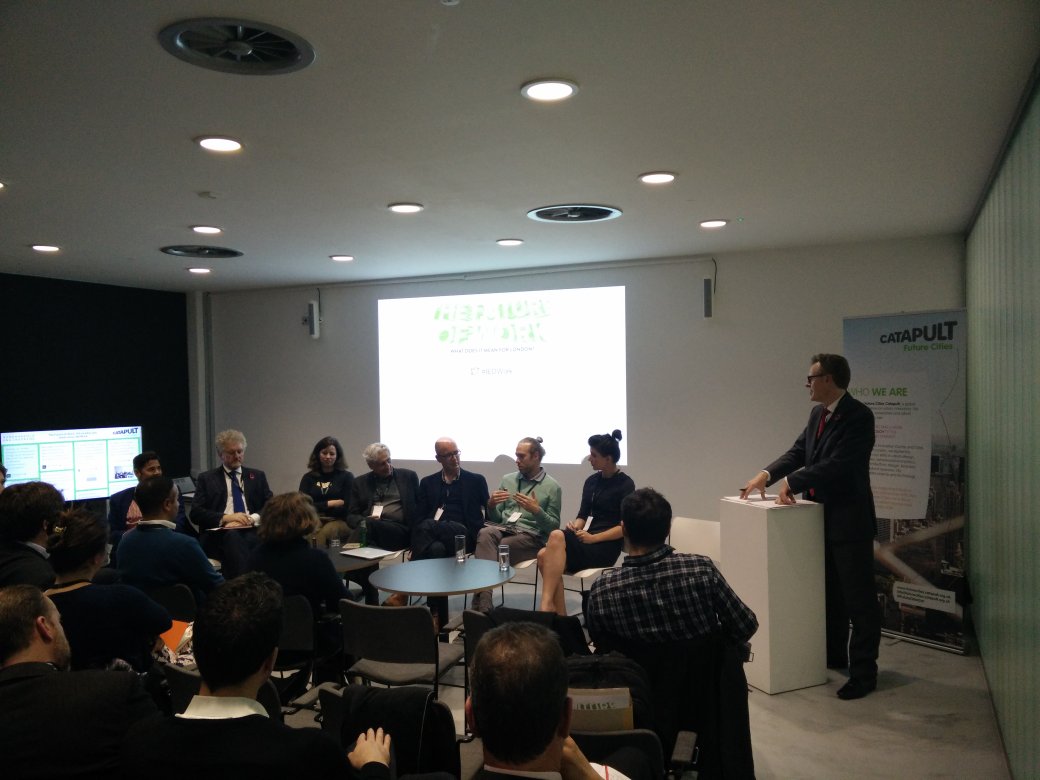 AlexInCities's tweet photo. Q&amp;A w/ @burohappold @futurecitiescat @Jimcoleman33 @robotsIO @BouyguesUK @HACThousing @LordLucasCD @pesska #IEDWork https://t.co/PS5w4ebcFE