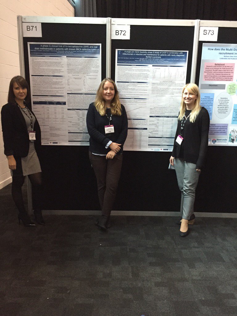LucindaBoyle's tweet photo. After 4 years of running, OCTO's (Oxford) CHOP-OR trial &amp; 6MP trial are presented at #NCRI2015  @CorranRoberts https://t.co/ySUWowYTUD