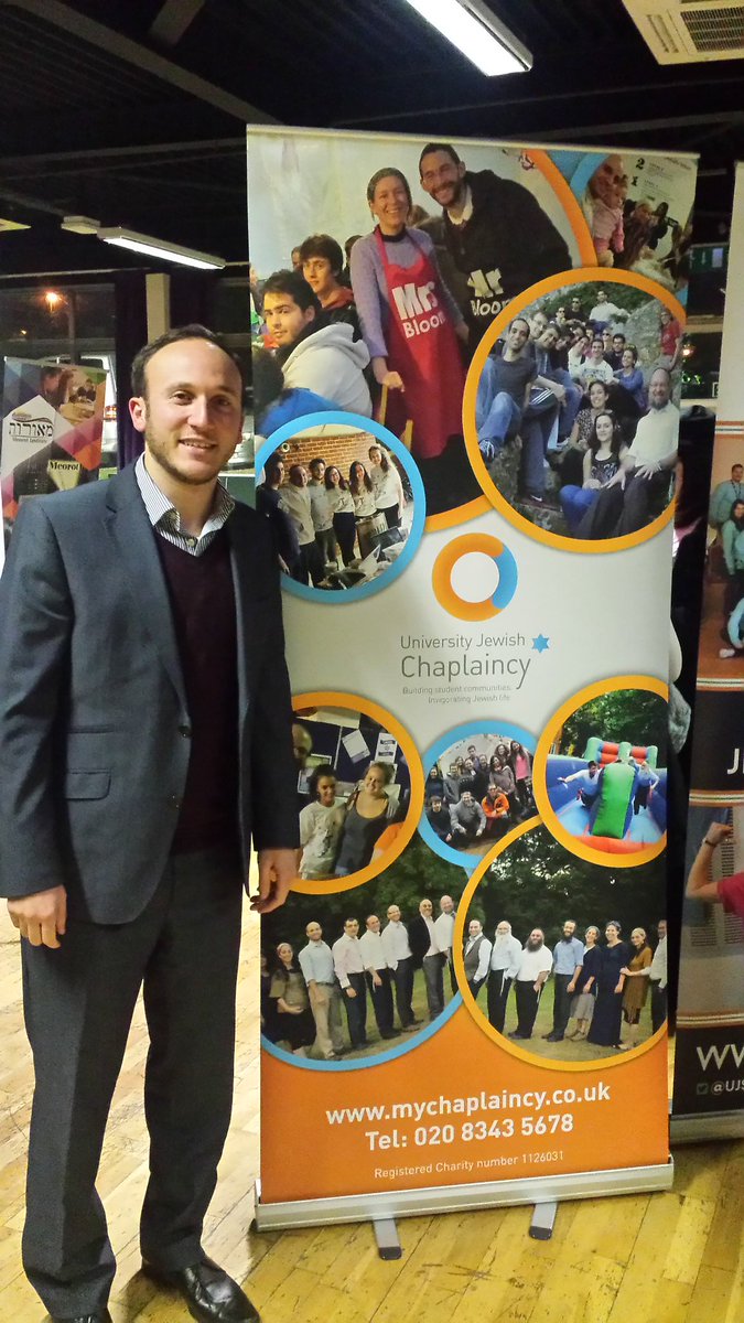 At yeshiva/sem fair. Come and say hello and find out about the amazing work our chaplains do <a href="/JewishChaplain/">University Jewish Chaplaincy</a>