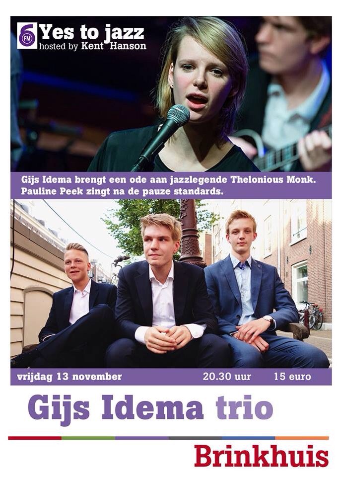 yestojazz's tweet photo. Vrijdag 13/11 in het Brinkhuis: Gijs Idema trio (winnaars Pr. Christina Concours)! Reserveer nu via hartvanlaren.nl https://t.co/e0vYW990pk
