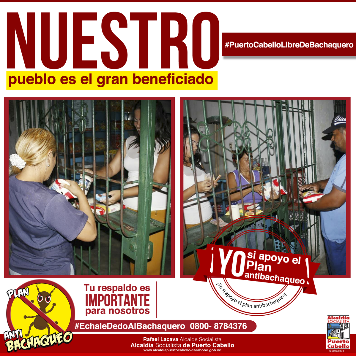 PCantibachaqueo's tweet photo. Alimentos a sin alto sobreprecio, en las bodegas de las comunidades y sin largas colas #YoApoyoElPlanAntiBachaqueo https://t.co/Sk9nsyFT80