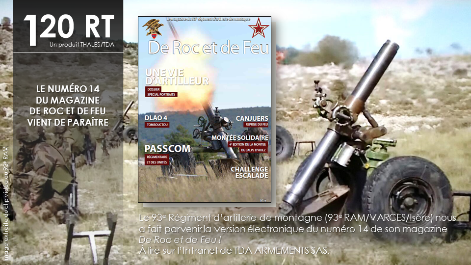 ThalesDefence's tweet image. #Artillerie : Le dernier n° du magazine du #93eRAM est sorti docs.google.com/uc?id=0B6stC2U… @armeedeterre #AuContact