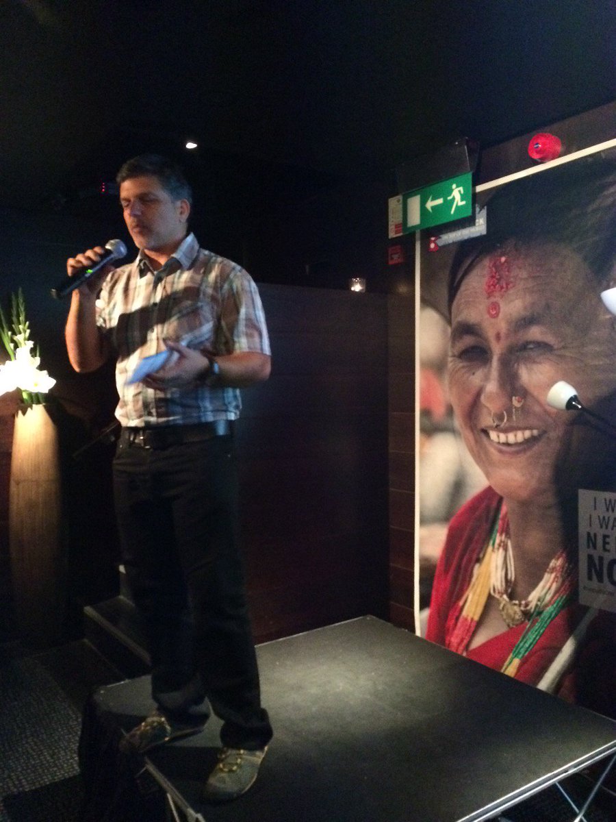 saldavey's tweet photo. @KingGyawali on stage at #rtnet15 promoting #nepalnow https://t.co/B6MP7KxyTS