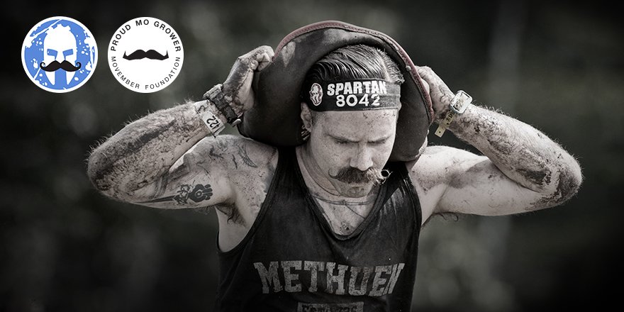 SpartanRace's tweet photo. Support the Movember Foundation to raise awareness for men's health. Grow, MOVE, or Give: https://t.co/xqAjbFcmLy https://t.co/4GrMUNFM5O