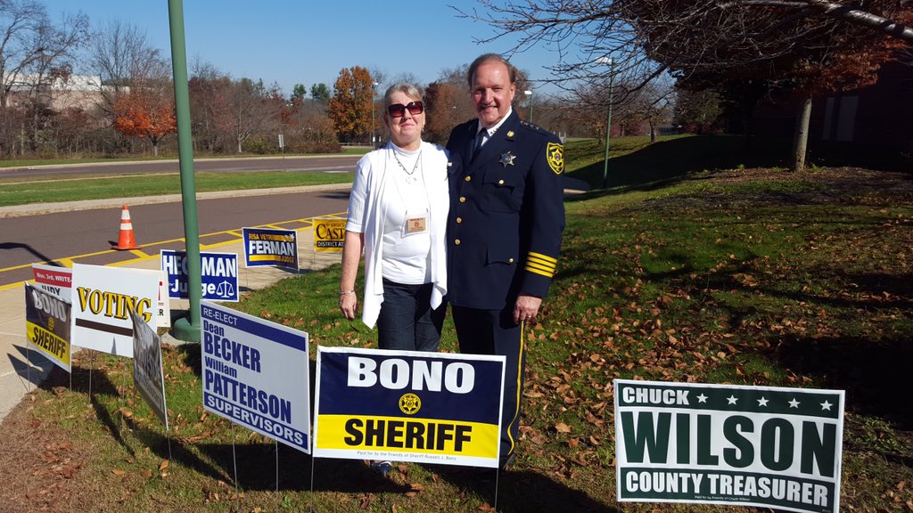 sheriffbono's tweet photo. It's good to see some of my supporters at #Perkiomen 1 &amp; 2. https://t.co/mEmg1Q2lxx