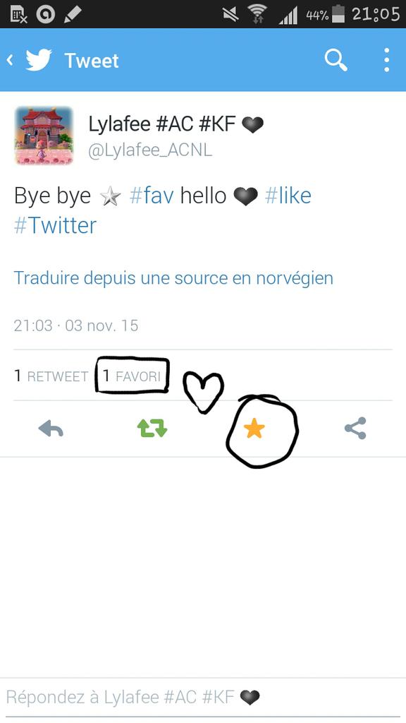 Didi_Crossing's tweet image. J'ai appris que y aurait plus d'🌟 ni de fav j'ai pas encore la MÀJ alors je profite d'elle... #RIPTwitterFavorite