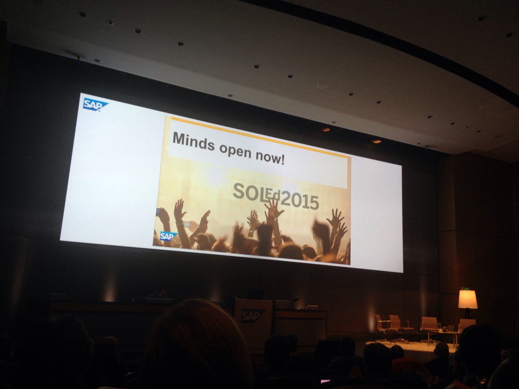 raquelsolman's tweet photo. By the end of this week, #SAPSolEd2015 will have blown my mind... 😆 #mindsopen #soled2015 #SolMan 7.2 #amazing https://t.co/ofRWDtZc9f