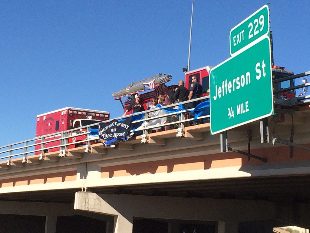 krqe's tweet photo. RT @KRQEPhotoDroog: AFD prepares to give final farewell to #OfficerWebster @krqe_headlines https://t.co/2bIbxJcmb8