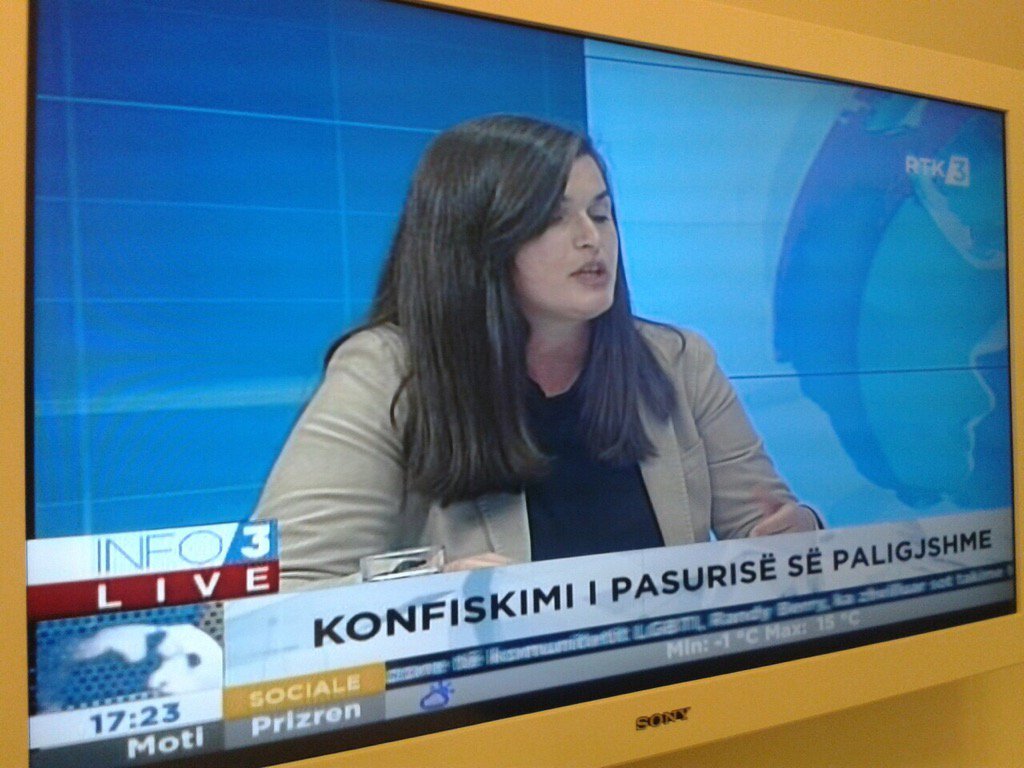 albanarexha's tweet photo. @GLPSKosovo Tonight live discussing Illicit Enrichment #MainPublicBroadcaster #Rtk3 Grateful to @UKinKosovo support! https://t.co/1gJ3p13IY3