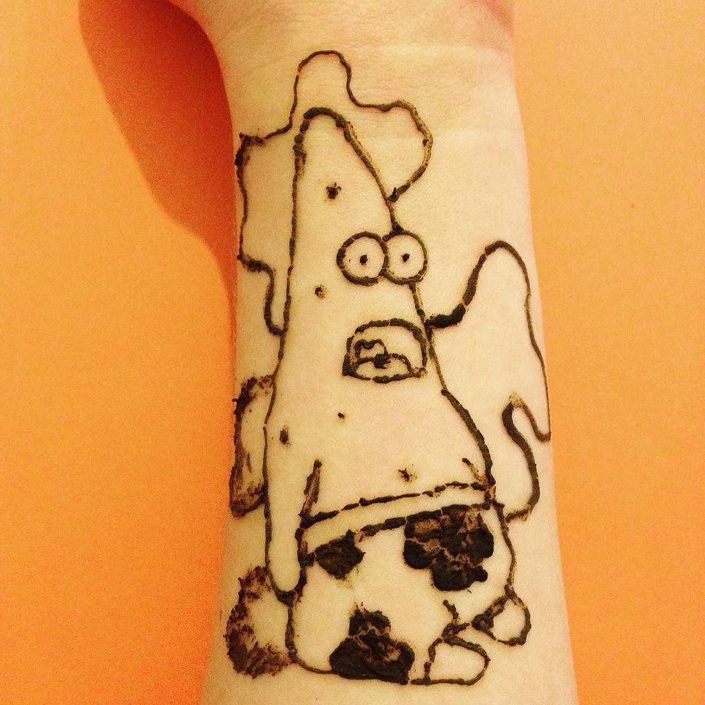 Spongebob Cult on Twitter: "A Patrick star henna design😊⭐️ #love #Art # hennadesign #hennna #photooftheday #hennaart #amazing #smile #follow4fo…  https://t.co/KgTY9KJVcg" / Twitter