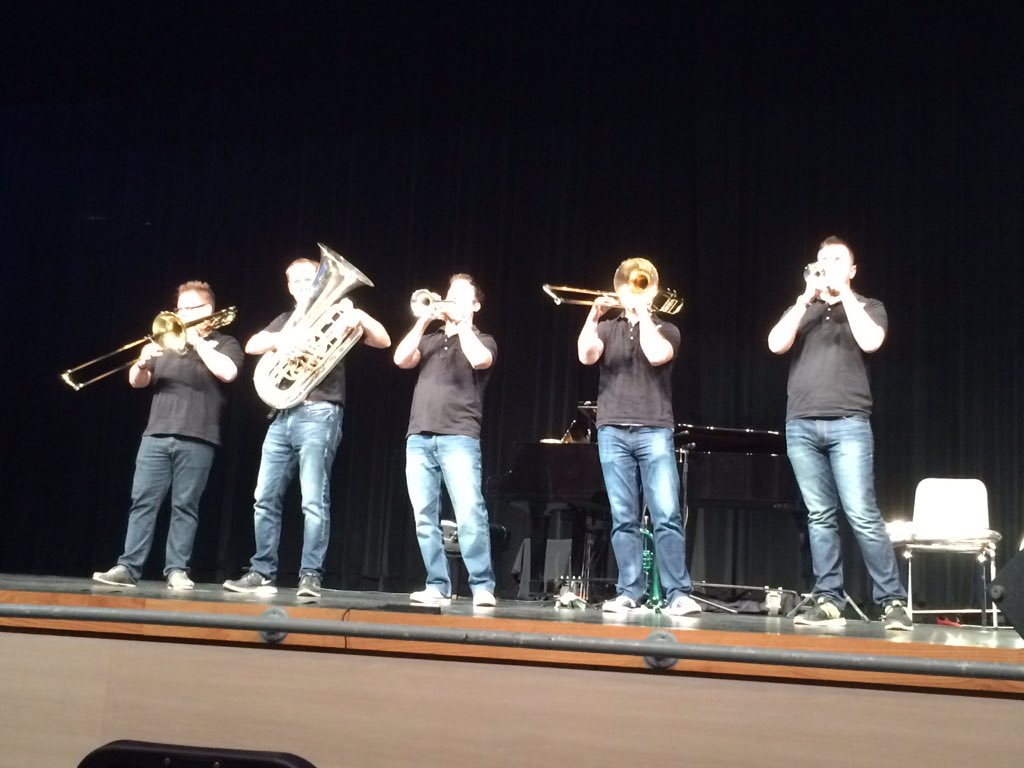CillaWichmann's tweet photo. Student Outreach Program with @presidiobrass at Terrell High School #ETerrell #TerrellTX https://t.co/vJXgFvMgmi