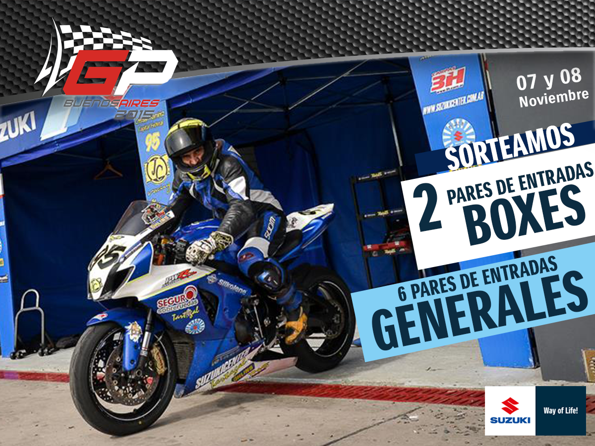 SuzukiMotosAR's tweet photo. Participá de este MEGA Sorteo para ver este finde al #TeamSuzuki en el #GPBsAs! ANOTATE >> https://t.co/jcc2vHAjzY https://t.co/I1tGj8PKTs