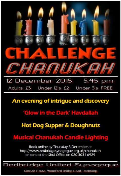 Cranbrook_Syn's tweet photo. Challenge Chanukah... Glow in the dark havdallah, musical candle lighting, hotdogs and doughnuts! #FunforEveryone https://t.co/iLviLv8ouK