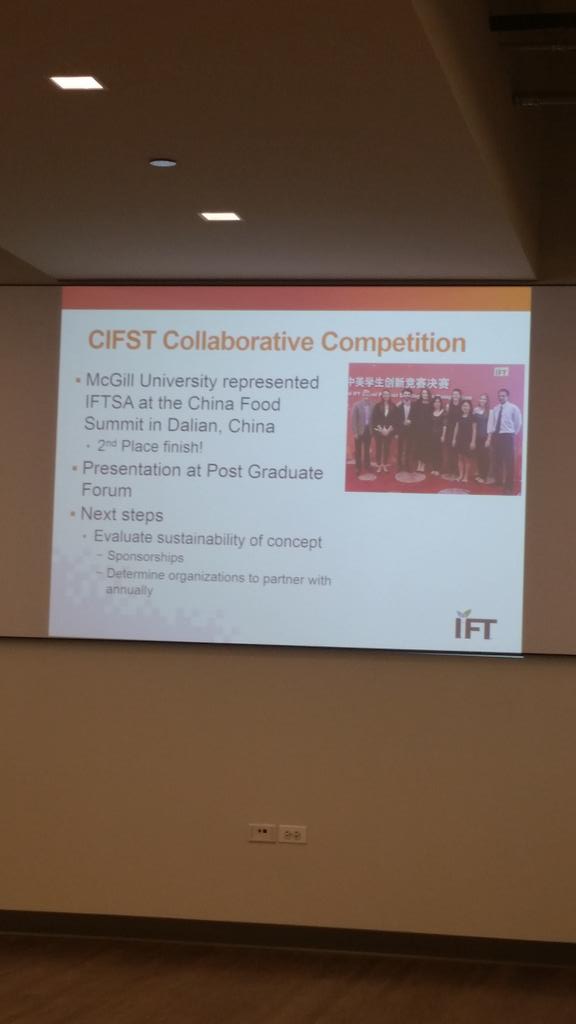 SusanHammons2's tweet photo. Congrats to @McGillU food science! Updates and chocolate from China courtesy of @JayTGilbert &amp; @AmyEDeJong, @IFTSA https://t.co/zsLL2qbV3D