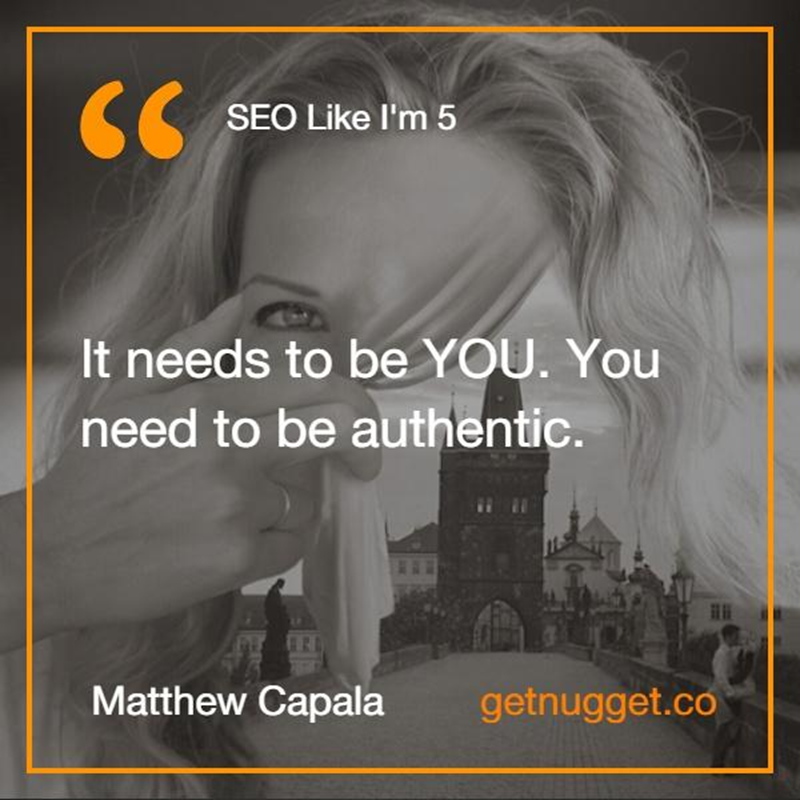 get12min's tweet image. Just be yourself
#SEO Like I’m 5 by #MatthewCapala  @SearchDecoder
buff.ly/1Q3HtOS