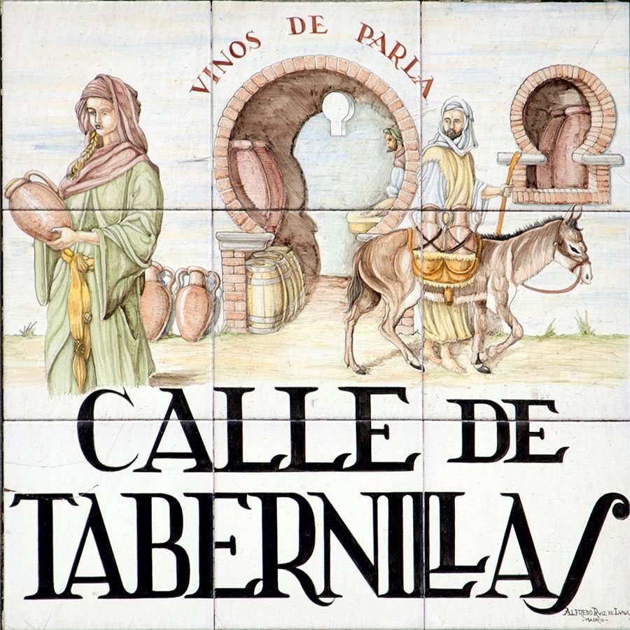 SecretosdeMadri's tweet photo. Las primeras tabernas de #Madrid se instalaron en la Calle Tabernillas, en La Latina. https://t.co/K6ARhhaa05