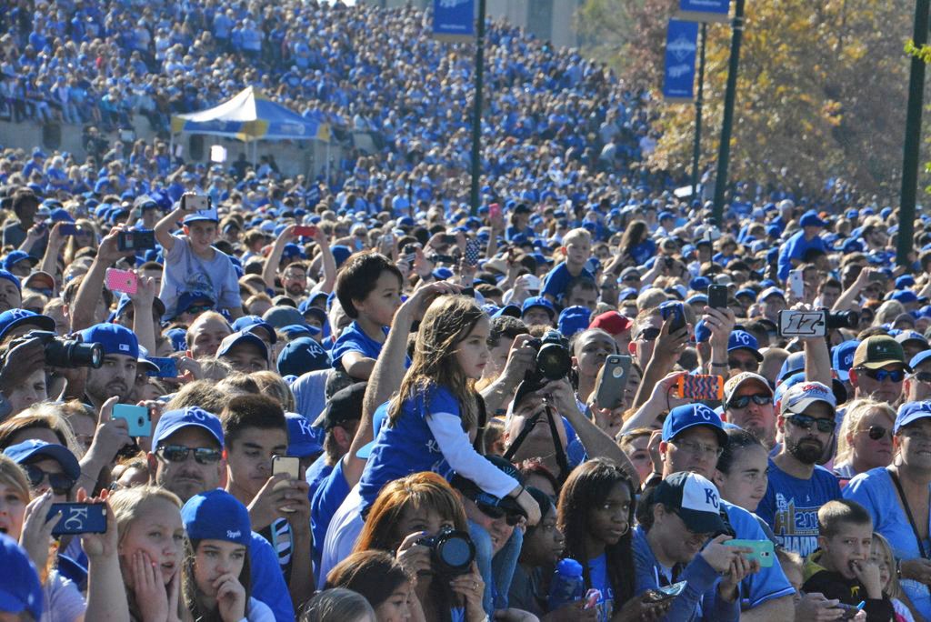 Royals's tweet photo. Soak it all in … #Crowned #RoyalsParade https://t.co/xtdv1PhcRY